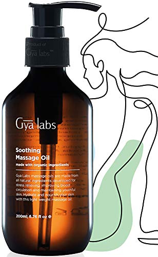 Gya Labs Aceite de masaje calmante (200 ml) - Hecho con aceites de masaje Gya...