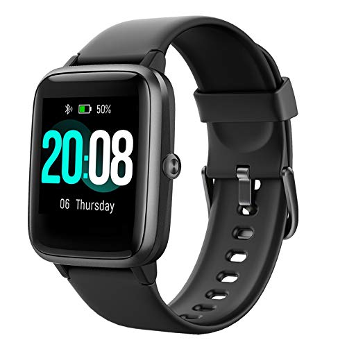 LIFEBEE Smart Watch Fitness Tracker Hombres Mujeres, Bluetooth Smart Watch Monitor de ritmo cardíaco Pulsera IP68 Pantalla a color impermeable Reloj deportivo Calorías Actividad Tracker para Android iOS