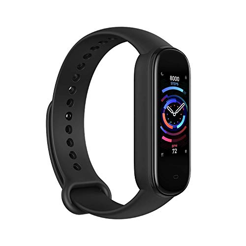 Amazfit Band 5 Smartwatch Fitness Tracker Reloj deportivo Smartband con Alexa 5 ATM incorporado 15 días a prueba de agua, podómetro, frecuencia cardíaca durante el sueño y monitoreo de la salud - Negro