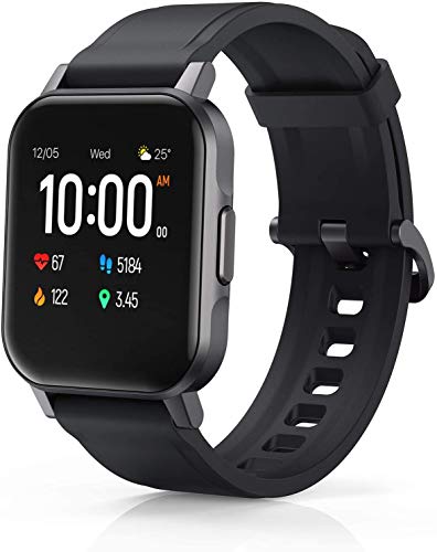 AUKEY Smartwatch, 1.4'' Full Touch 320p Screen Fitness Activity Tracker Watch, IP68 a prueba de agua, monitor de frecuencia cardíaca, cronómetro, podómetro, notificaciones de mensajes, control de música