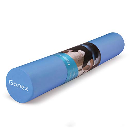 Gonex Fitness Rodillo de Espuma Ejercicios para Espalda Masaje de Estiramiento Pilates Azul 90cm